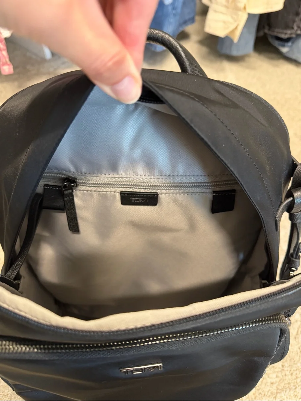 Tumi Halsey Backpack—black nylon